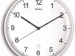 MAUL Funkwanduhr MAULsprint Ø 30.5 cm weiß