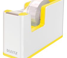 LEITZ WOW Duo Colour Tischabroller perlweiß/gelb