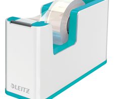 LEITZ WOW Duo Colour Tischabroller perlweiß/eisblau