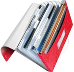 LEITZ WOW 4589 Fächermappe DIN A4 6 -Fach rot