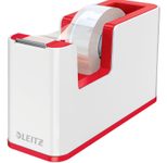 LEITZ WOW Duo Colour Tischabroller perlweiß/rot