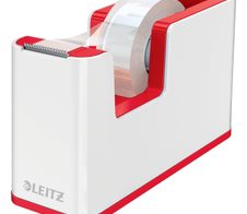 LEITZ WOW Duo Colour Tischabroller perlweiß/rot