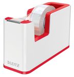LEITZ WOW Duo Colour Tischabroller perlweiß/rot