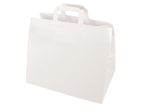 PAPSTAR Papier-Tragetaschen, 32,0 x 27,0 cm, weiß