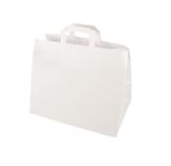PAPSTAR Papier-Tragetaschen, 32,0 x 27,0 cm, weiß