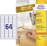 AVERY Zweckform Etiketten 45,7 x 16,9 mm, weiß