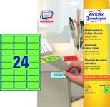 AVERY Zweckform Etiketten 63,5 x 33,9 mm, grün