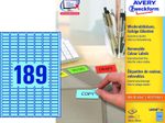 AVERY Zweckform Etiketten 25,4 x 10,0 mm, blau