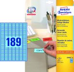 AVERY Zweckform Etiketten 25,4 x 10,0 mm, blau