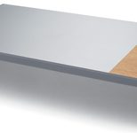 SIGEL Monitorständer blanko Smartstyle silber/holzfarben