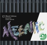 FABER-CASTELL Buntstifte Black Edition Metallic Mehrfarbig