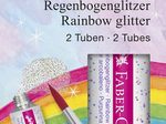 FABER-CASTELL Glitzer Regenbogen Bastelkleber 2 x 12,0 g