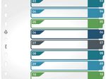 DURABLE Ordnerregister Überbreite 1-12 DIN A4