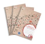 LANDRÉ® Collegeblöcke Recycling kariert DIN A4 Innen- und Außenrand