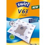 swirl® MicroPor Filtration Staubsaugerbeutel, V 63