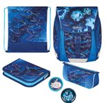 herlitz Schulranzen-Set FiloLight Plus Deep Sea 28,0 x 23,0 x 38,0 cm blau 16,0 l