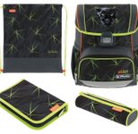 herlitz Schulranzen-Set Loop Plus Wild Life 31,0 x 22,0 x 37,0 cm grau 16,0 l