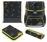 herlitz Schulranzen-Set Loop Plus Wild Life 31,0 x 22,0 x 37,0 cm grau 16,0 l