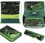 herlitz Schulranzen-Set Loop Plus Game Changer 31,0 x 22,0 x 37,0 cm grün 16,0 l