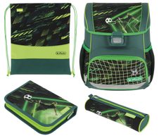 herlitz Schulranzen-Set Loop Plus Game Changer 31,0 x 22,0 x 37,0 cm grün 16,0 l