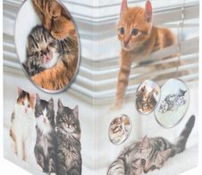 HERMA Papierkorb 15,0 l Katzen