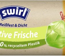 swirl® Reißfest & Dicht Aktive Frische Müllbeutel 60,0 l, grün