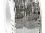 PRÄSENT Geschenkband Devon, 40 mm x 20 m silber