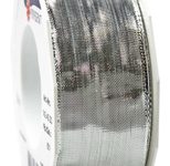 PRÄSENT Geschenkband Devon, 40 mm x 20 m silber