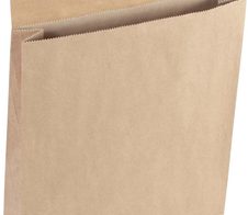 flexiPAK classic Doppelfixverschluss Faltentaschen braun