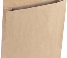 flexiPAK classic Doppelfixverschluss Faltentaschen braun