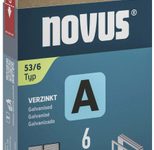 novus Tackerklammern 53/6 Feindraht hart 6 mm
