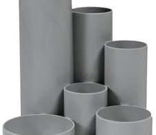 M&M Schreibtisch-Boy Stiftehalter 12,9 x 13,9 x 14,7 cm grigio (hellgrau)