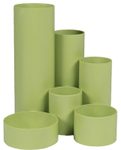 M&M Schreibtisch-Boy Stiftehalter 12,9 x 13,9 x 14,7 cm verde (hellgrün)