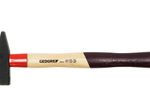GEDORE Schlosserhammer 300 g Kopf: Stahl geschmiedet schwarz/braun/rot