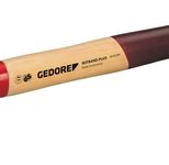 GEDORE Schlosserhammer 500 g Kopf: Stahl geschmiedet schwarz/braun/rot