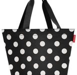 reisenthel® Einkaufstasche shopper M 51,0 x 26,0 x 30,5 cm schwarz-weiß gepunktet