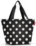 reisenthel® Einkaufstasche shopper M 51,0 x 26,0 x 30,5 cm schwarz-weiß gepunktet