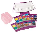 Pelikan Wasserfarbkasten 2 Wasserboxen + Deckweiß und 24 Farben