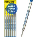 ONLINE® Kugelschreiberminen 6 St. 0.6 mm Blau