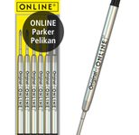ONLINE® Kugelschreiberminen 6 St. 0.6 mm Schwarz