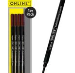 ONLINE® Rollerball-Minen Gelschreiberminen 0.7 mm Schwarz