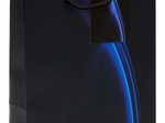 TSI Geschenktaschen Business Wave blau/schwarz, 18,0 x 23,0 cm