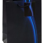 TSI Geschenktaschen Business Wave blau/schwarz, 18,0 x 23,0 cm