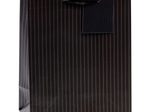 TSI Geschenktaschen Nadelstreifen schwarz, 18,0 x 23,0 cm