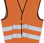 unisex Warnweste neonorange Einheitsgröße