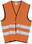 unisex Warnweste neonorange Einheitsgröße