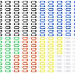 200 Schlüsseanhänger bunt