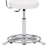 Mayer Arbeitshocker 1253 30582 weiß Kunstleder, 1 St.