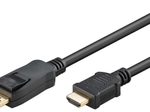 goobay DisplayPort 2.0/HDMI 2.1 Kabel 3,0 m schwarz, 1 St.