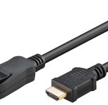 goobay DisplayPort 2.0/HDMI 2.1 Kabel 3,0 m schwarz, 1 St.